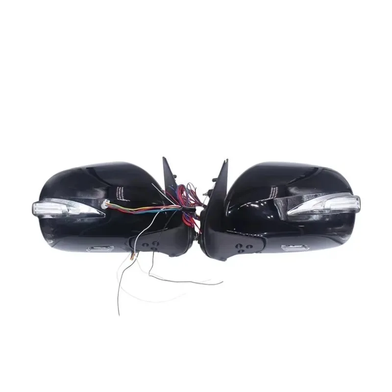 For Black Reflector Rearview Mirror Side Mirror Exterior With Led Light For Hiace