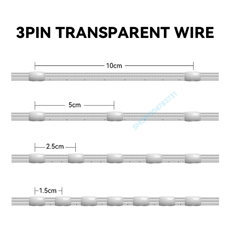 5V 12V 3PIN WS2811 WS2812B Addressable Seed Pixels LED String Lights Dream Color RGBIC Fairy Lights 1000 pixels 15M/25M/50M/100M