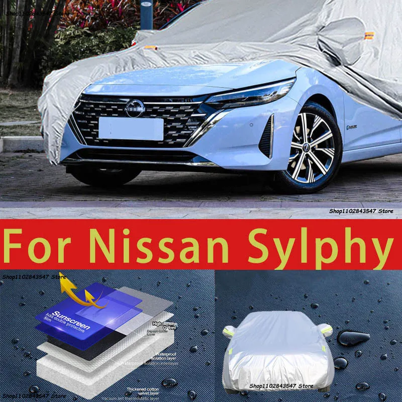 

For Nissan Sylphy Car protective cover, sun protection, cooling protection, car clothing, car paint protection auto