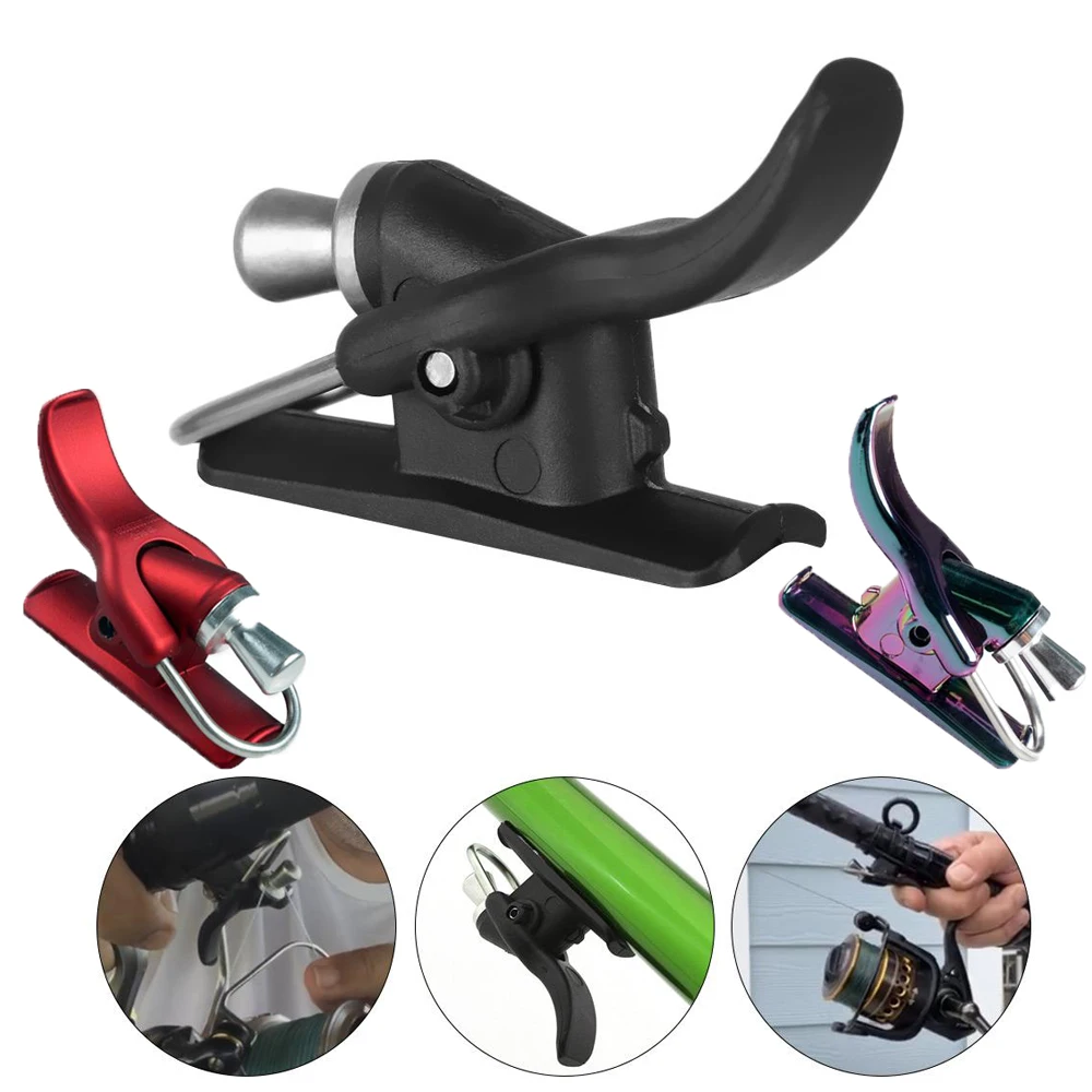 1PC New Breakaway Marine Fishing Launch Gun Clamp Thumb Button Surfing Casting Trigger Barrel Clip Fish Finger Protector Tool