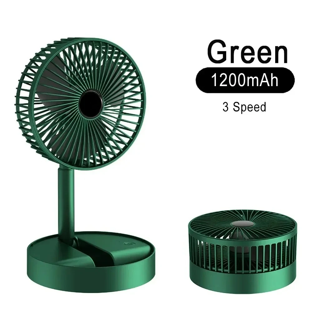 

Folding retractable charging fan Portable outdoor travel home desktop fan USB charging desktop