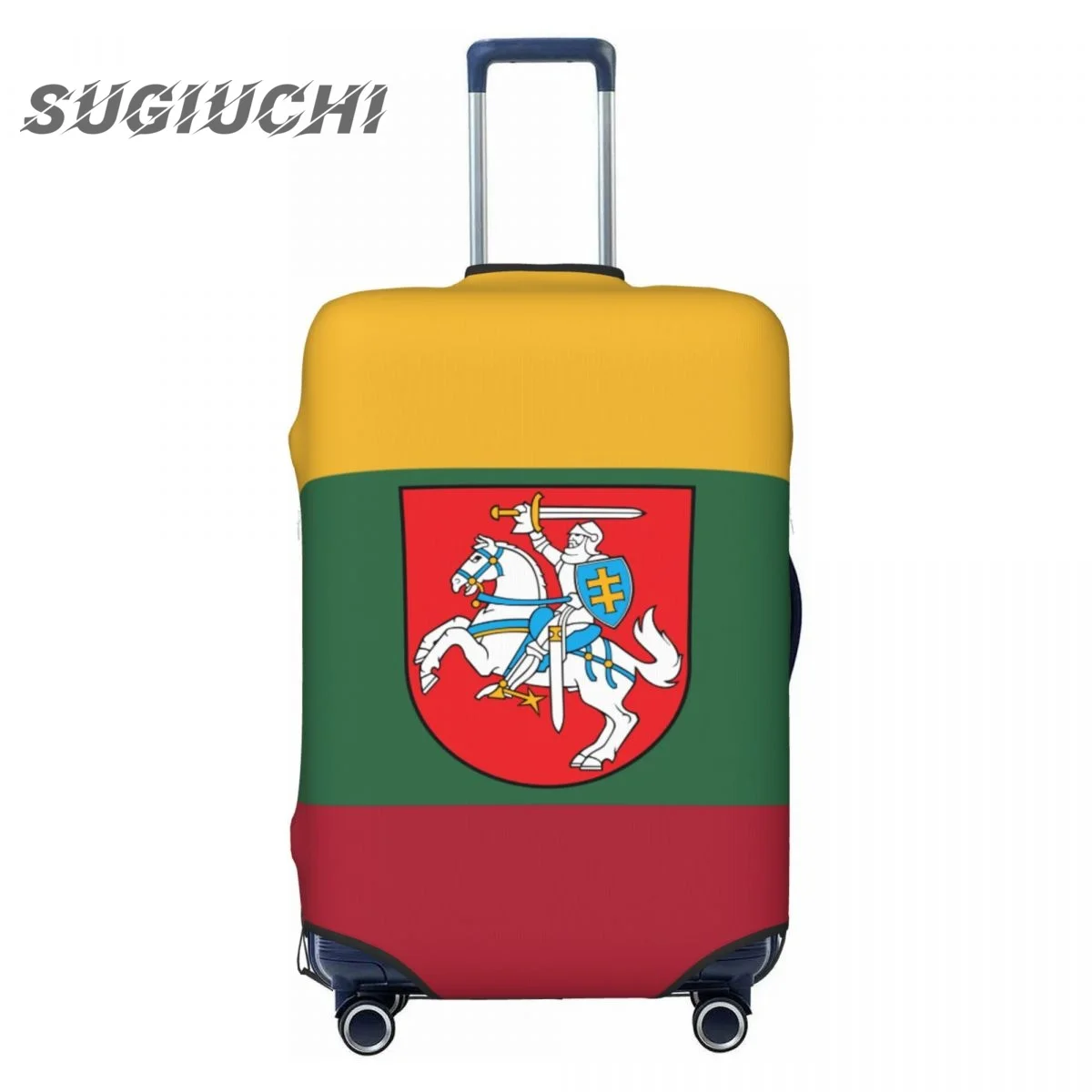 

Lithuania Country Flag Luggage Cover Suitcase Travel Accessories Printed Elastic Dust Cover Bag Trolley Case Protective