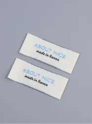 Customized Woven Label For Garment Luggage Clothing Tags For Hats Brand Names Woven Logotype Labels Fabric Tags