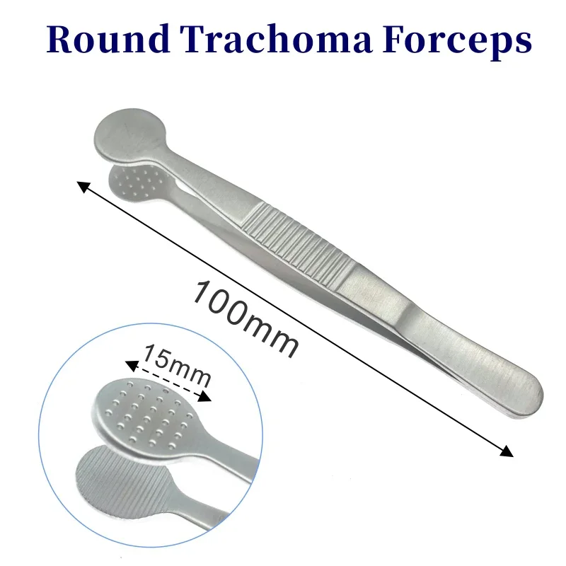 

Square /Round Trachoma Forceps Ophthalmic Tweezers Cosmetic Plastic Ophthalmic Eye Surgery Instruments Tools