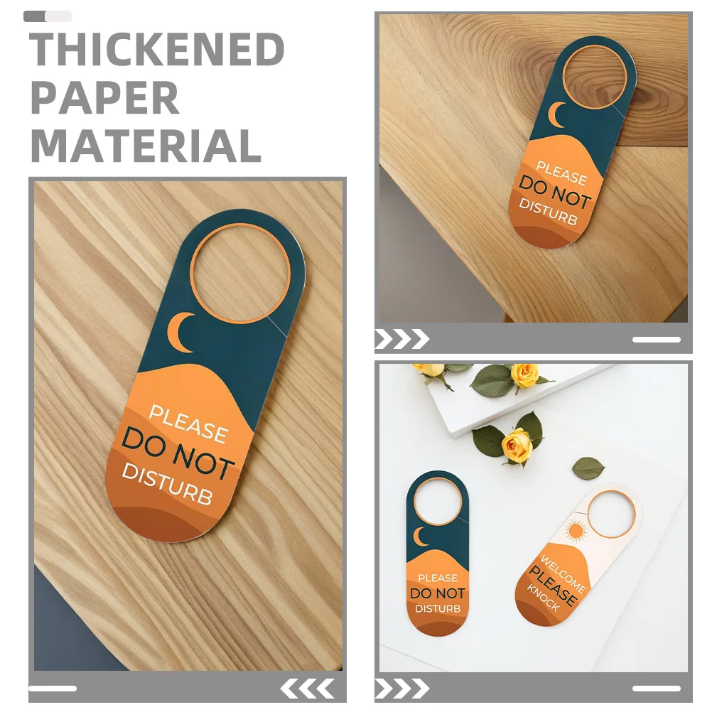 2 قطعة لا تزعج علامة على الوجهين مقبض الباب شماعات لغرفة الفندق مكتب غرفة نوم ترحيب يرجى طرق الخصوصية متعددة الوظائف #2