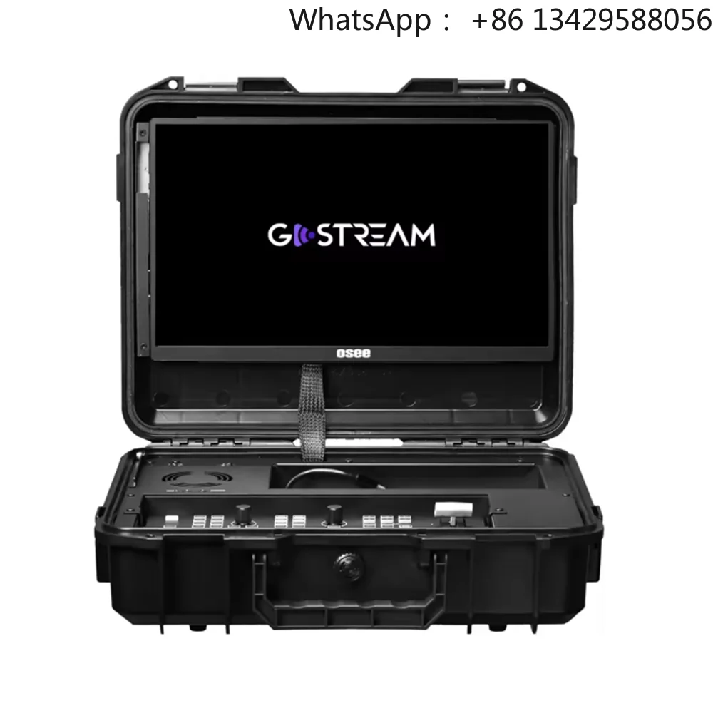 Osee GoStream Deck Kit All-in-One Pro Multi Format Live Streaming Switcher 14-Inch Screen 4xHD Aluminum Alloy Electric
