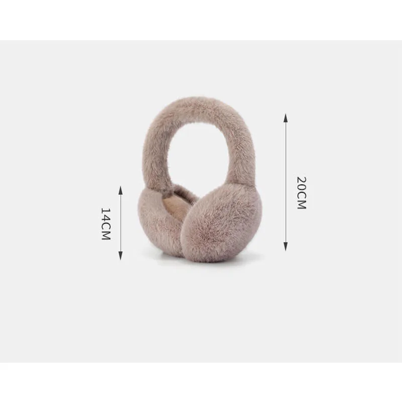 2025 New Winter Ear Muffs for Women - Foldable Plush Ear Warmers Windproof & Thermal Ear Covers for Cycling/Skiing/Outdoor