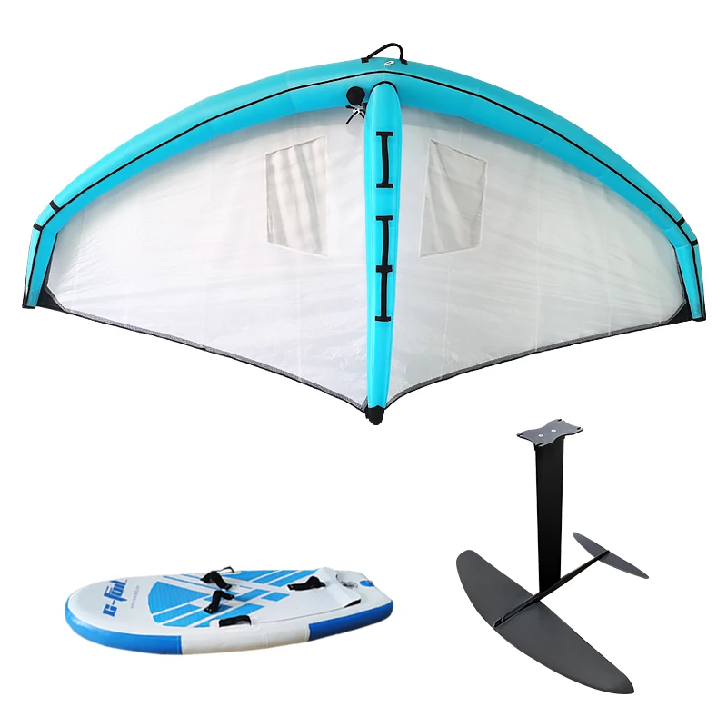 Ocean water surfing 3-piece set surfkite inflatable windsurf wing foil sup board surfboard skimboard carbon hydrofoil efoil