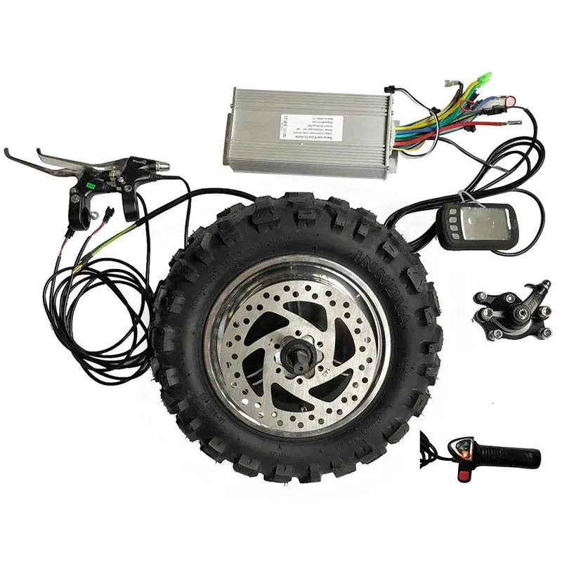 

48V 1000W Brushless Gearless Hub Motor with Disc Brake Conversion Kit for Electric Motorcycle