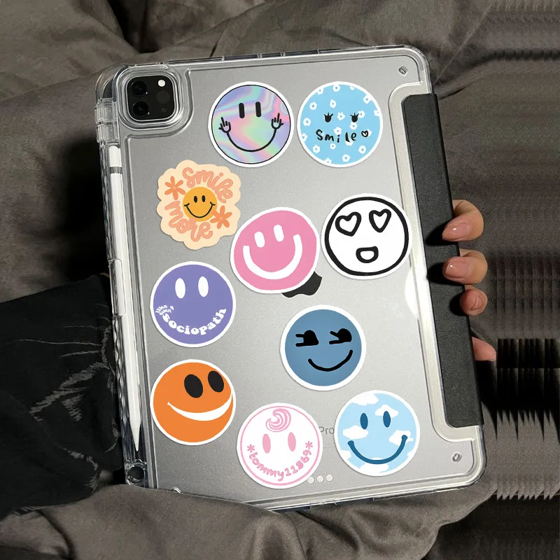 50Pcs Smiling Face Stickers DIY Skateboard Laptop Luggage Bike Motorcycle Phone Car Sticker Decals image 4