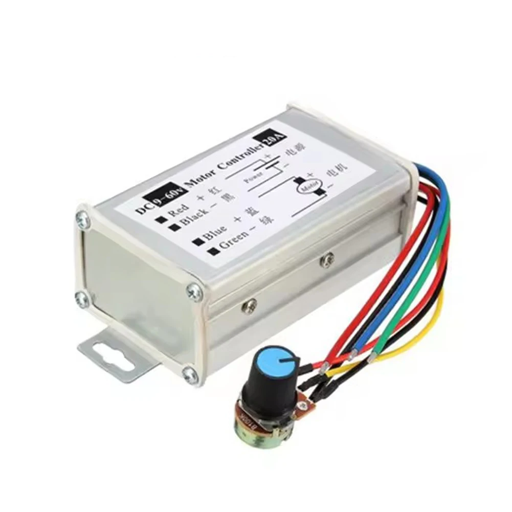 DC Motor Speed Controller DC 9V-60V 12V 24V 60V 20A Motor Pulse Width Modulator Regulator DC Motor Controller