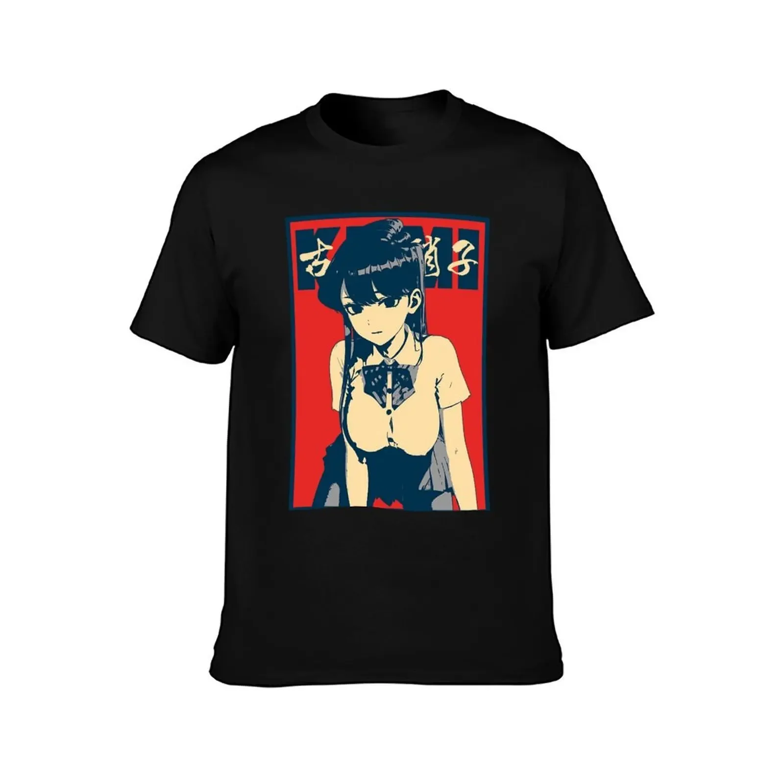 Komi Shoko Komi Can’t Communicate Poster T-Shirt anime figures valentines boutique clothes t shirts for men cotton