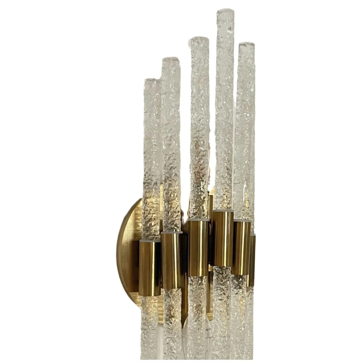 

Postmodern crystal wall lamp, creative living room TV background wall Bedroom bedside wall lamp