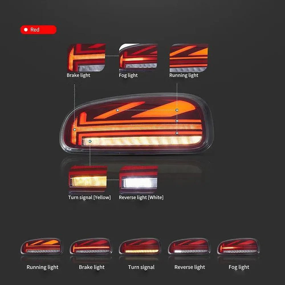 Pair of Car Tail Light Assembly For BMW MINI Cooper F54 Clubman 2015-2020 Brake Rear Light Dynamic Car LED Lights Taillight