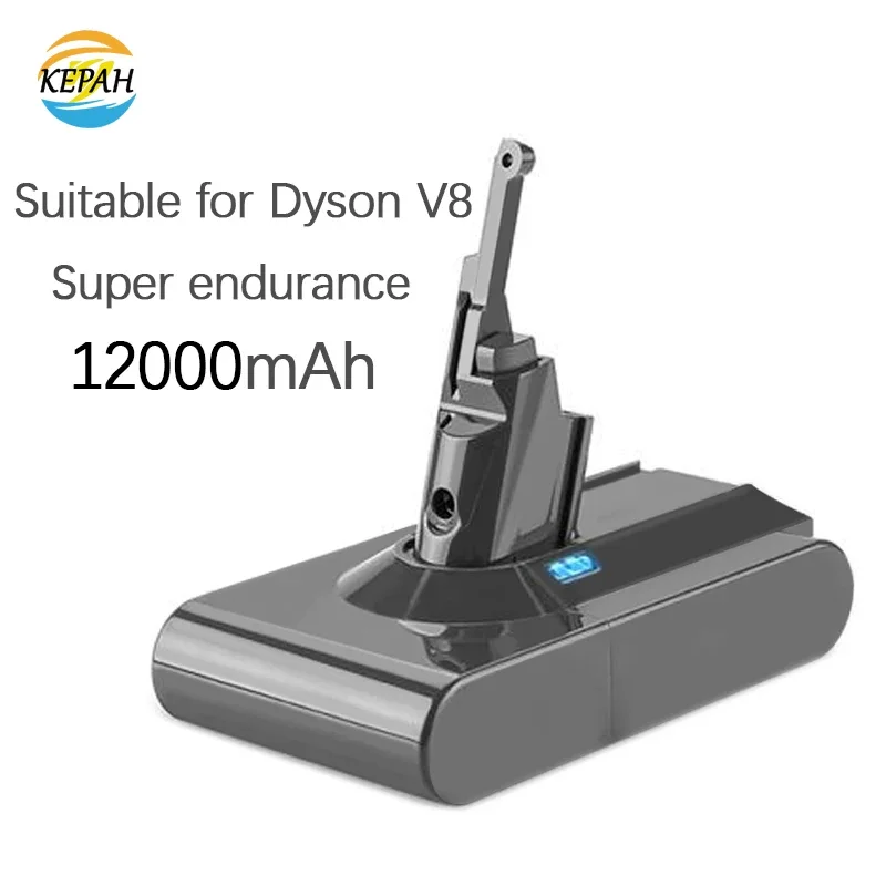 

2024 для Dyson V8, 12800 мАч, 25,2 В, аккумулятор для Dyson SV10, аккумулятор Absolute Animal, литий-ионный пылесос, аккумуляторная батарея SV10