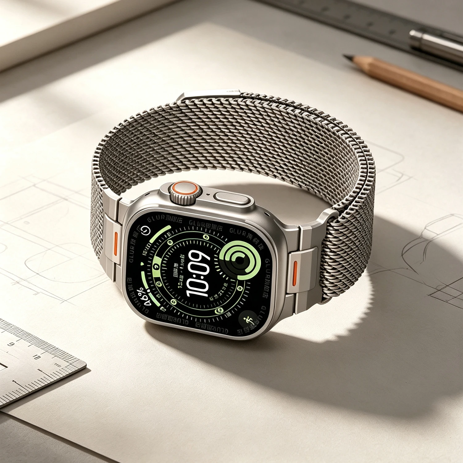 Milanese Loop Armband für Apple Watch Ultra 3 2 Band 49mm 46mm 44mm 41mm 45mm 42mm 40mm Armband iWatch Series 11 10 9 8 7 6 SE 3