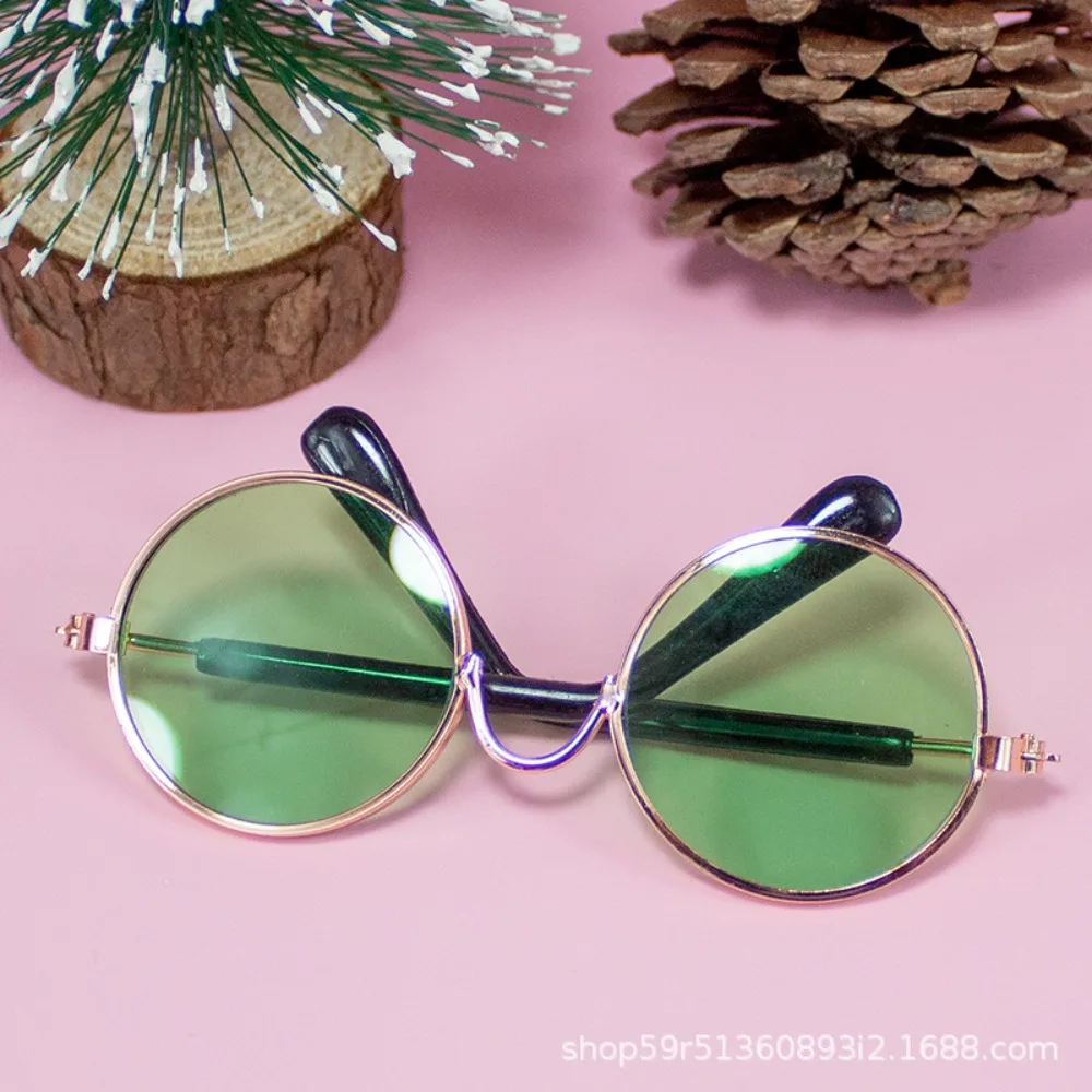 8.5cm Mini Frame Sunglasses Multi-color Transparent Lens For Doll & Pet Cat Cute Daily Shooting Decor Small Accessory