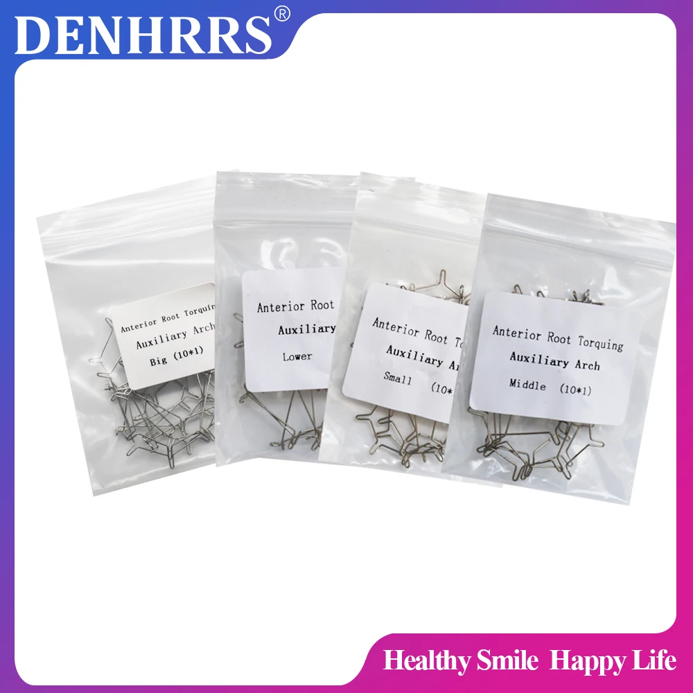 Dental Orthodontic Five Curved Torque Spring Auxiliary Arch Wire Small Middle Big Normal 10Pcs/Pack（DENHRRS IM Store）