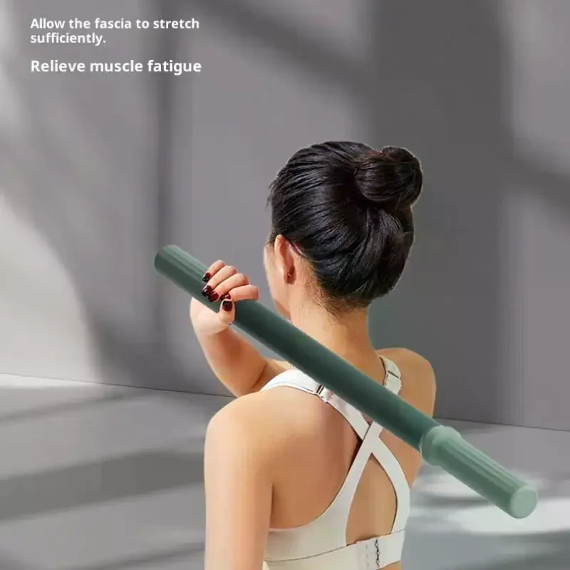 عصا اليوغا لتمدد الجسم، أداة استرخاء، جهاز تدريب مريح للرياضة في الهواء الطلق، تمرين منزلي #5