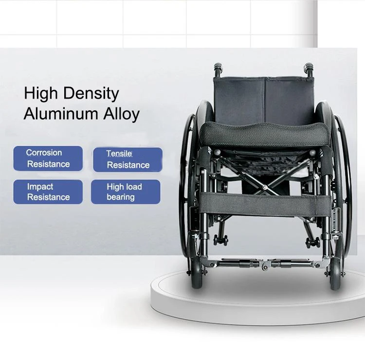 Folding Manual Wheelchair with 130kg Capacity