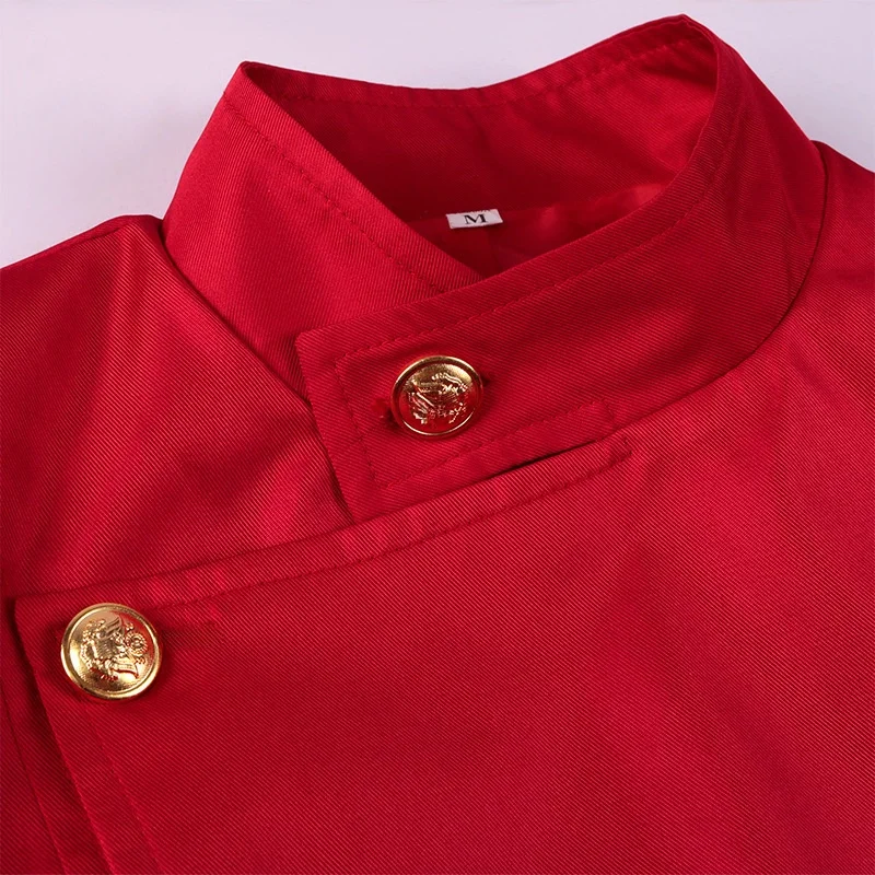 

Средневековый костюм для выступлений Court Jaet Мужской модный костюм с двойными пуговицами Jaet Хэллоуин Полиэфирное волокно V-Ne Long Sve