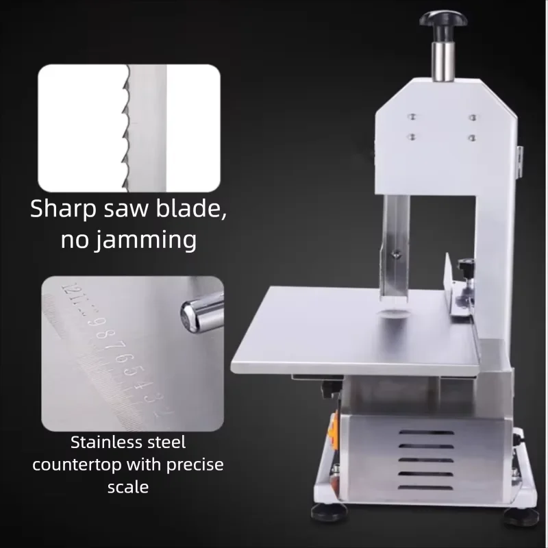 Frozen Bone Saw Electric Stainless Steel Meat Fish Cutting Machine with Engine Core Components