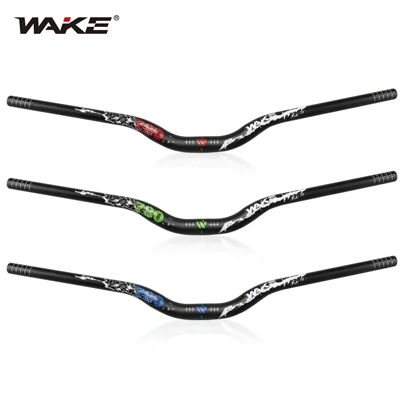 

WAKE Bicycle U-Shaped Handlebar Length 780mm Rise 80mm Diameter 31.8mm Lightweight Aluminum Alloy MTB Mountain Bike Accessories