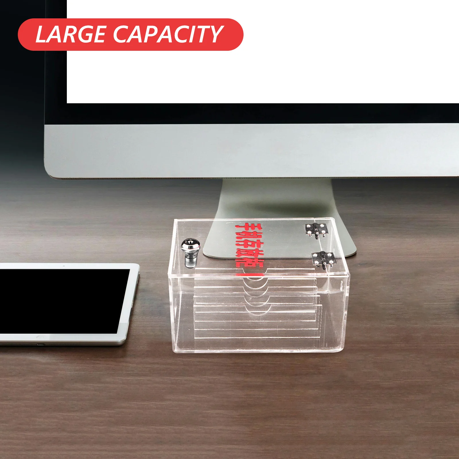 

Large Capacity Acrylic Cellphone Storage Box Lockable Transparent Mobile Phone Organizer Cabinet Phone Locker for Home Office