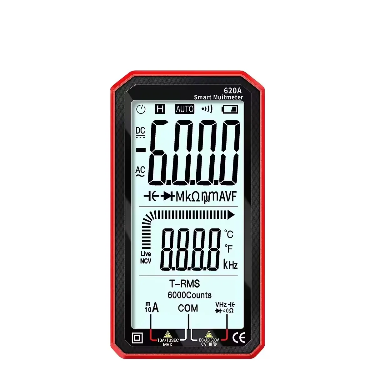 High-Precision Intelligent Digital Multimeter with Large Screen Automatic No Shift Feature Multi-Function Display