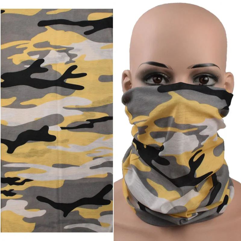 UV Protection bandana Scarf Neck Camouflage Multifunctional Fishing Hiking Cycling Face Head Wrap Cover Bandana Headband Cap