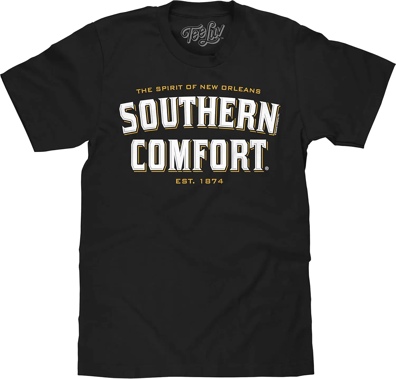 Tee Luv Men's Southern Comfort Shirt - SoCo Whiskey Logo T-Shirt