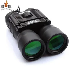 Upgraded 22x32 Night Vision Binoculars Telescope Wide Angle Optical Lens Zoom Portable Folding Binocular Spy Telescopio Pec