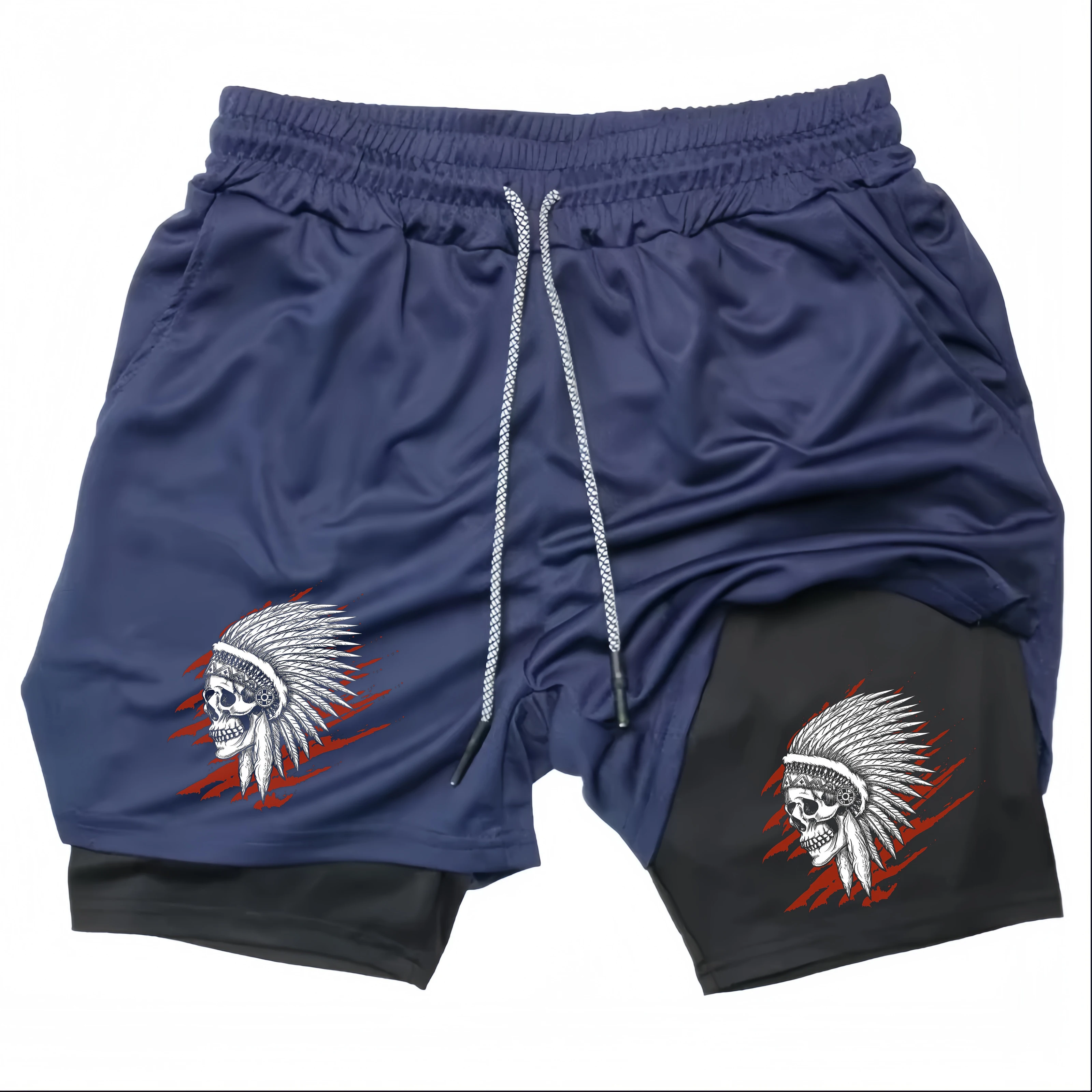 

Anime Performance Shorts Toji Printed Men GYM Casual Sports Shorts Workout Running Mesh 2 In 1 Sport Short Pants