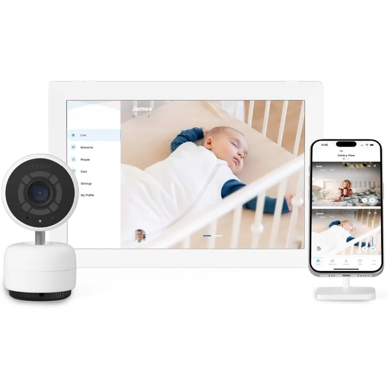 

Smart Baby Monitor with 10” Tablet - The Most Reliable Way to Monitor Your Baby with or Without Internet - Private & Secure - Tr