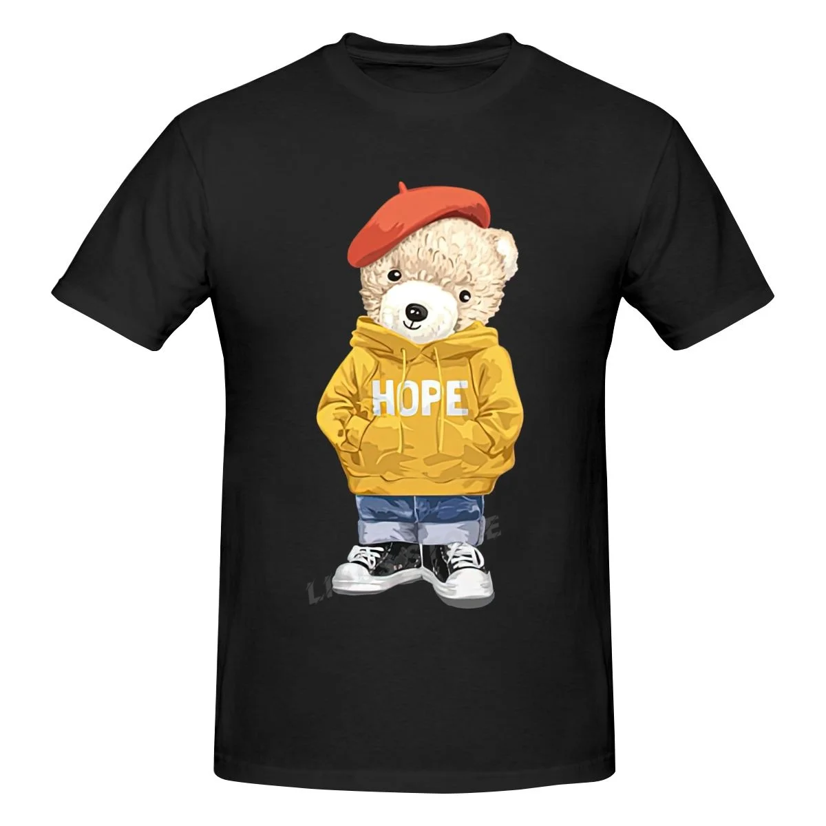 

Fashion Cartoon Teddy Bear T shirt Harajuku Streetwear Short Sleeve T-shirt 100% Cotton Graphics Tshirt Brands Tee Tops