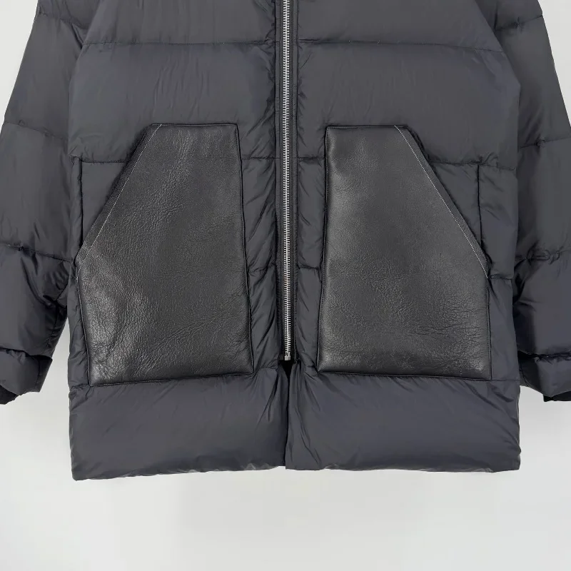 2025AW Top Quality Men's Gothic Paneled Casual Puffer Jacket Male Comfortable Fashion Down  Jackets