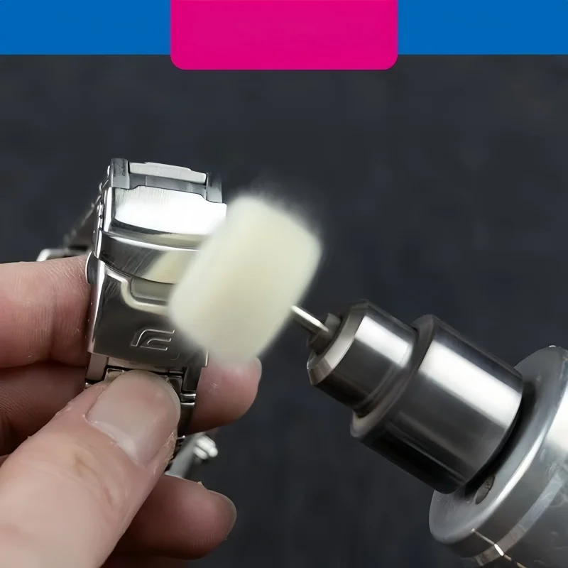 Mini Electric Grinder Polishing Cloth Wheel - Shank-Mounted Sponge/Round Edge Felt Wheel, Jewelry Polishing Tool