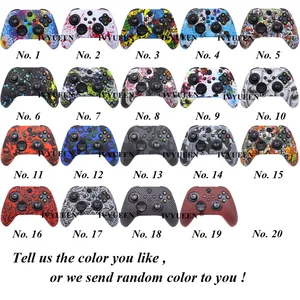 Xbox 시리즈를위한 Ivyueen SX 컨트롤러 물 전달 인쇄 보호 실리콘 케이스 스킨 썸 그립. 6 최고의 판매 애니메이션 Xbox 스킨 - №5