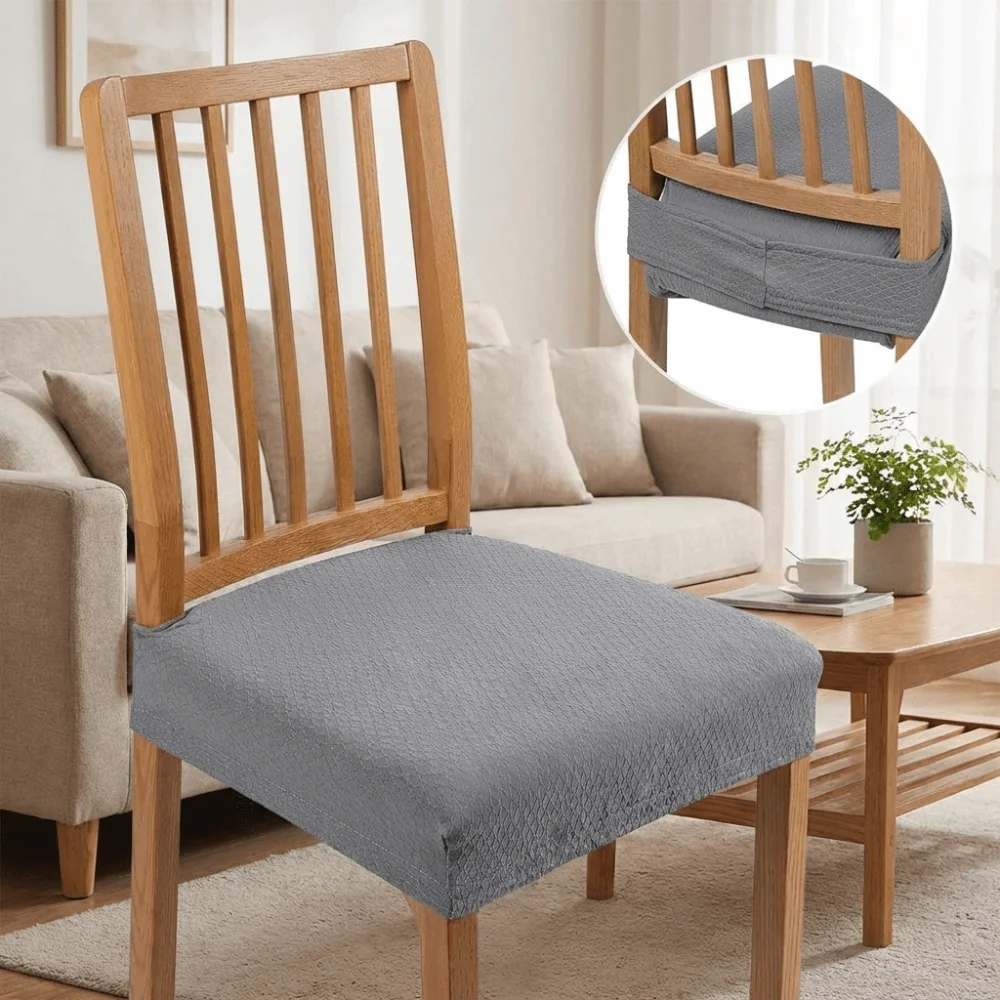 

Waterproof Chair Seat Cover Solid Color Removable Elastic Seat Protectors Anti-slip Anti-dust Anti-dirty Chair Slipcover