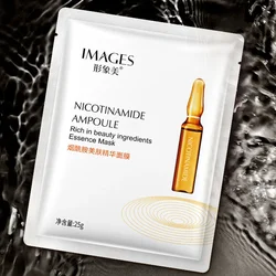 1 PCS Niacinamide Skin Essence Facial Mask Shrink Pores Oil Control Moisturizing Hydrating Mask