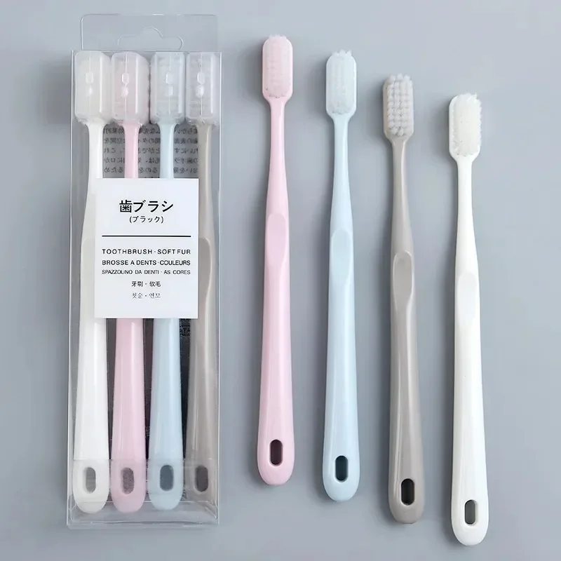 4 PCS/Lot Soft Bristle Small Head Toothbrush Tooth Brush Portable Travel Eco-friendly Brush Tooth Care Oral Hygiene