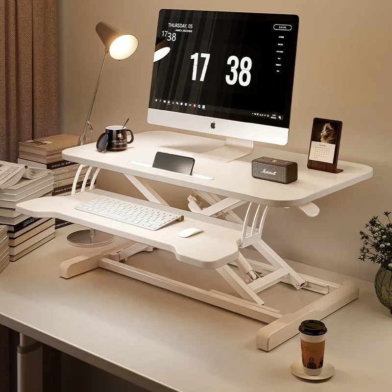 Standing office desk, adjustable work table, computer desk, household desktop, elevated laptop desktop, folding stand