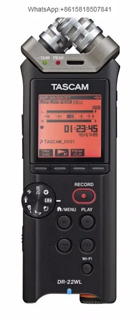 Tascam DR-22WL Latest Wireless New Portable Handheld Recorder with Wi-Fi - Bundled Portable Recorder free shipping