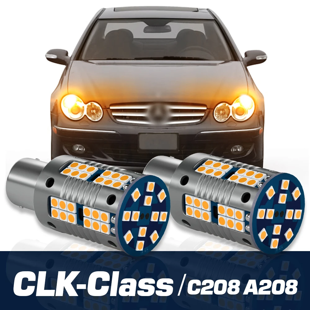 2pcs LED Turn Signal Light Lamp Blub Accessories Canbus For Mercedes Benz CLK Class C208 A208 1997 1998 1999 2000 2001 2002