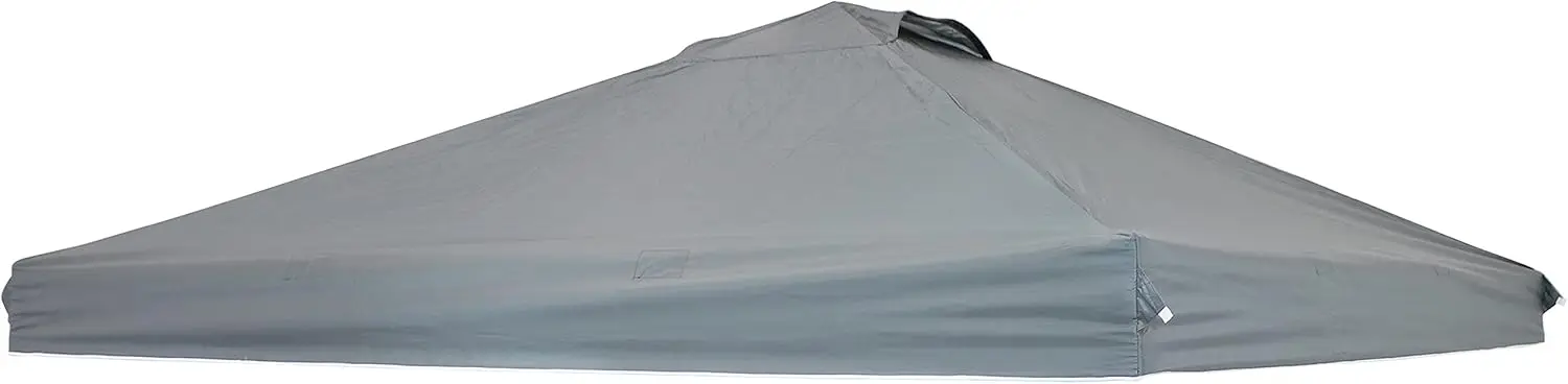 

Sunnydaze Pop-Up Canopy Replacement Top - 12x12 Canopy Replacement Cover Only - Tent Shade Cover with Vent - Gray