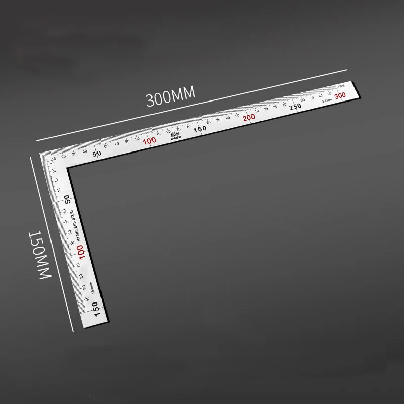 Imagem -06 - Régua Quadrada de Liga de Alumínio 90 Turning Ruler Régua para Carpintaria Aço Turning Gauge Ferramentas de Medição