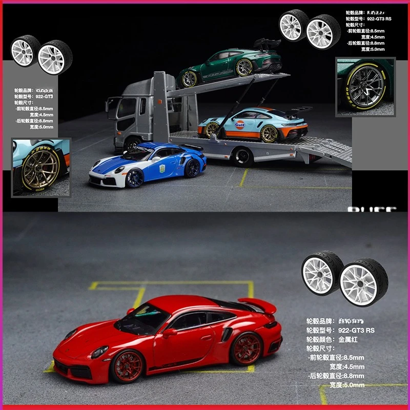 PuffStudio_1/64 مقياس محور عجلات 8.5/8.8 مللي متر المكونات في محور مناسبة ل 1/64 تعديل نموذج السيارة الملحقات