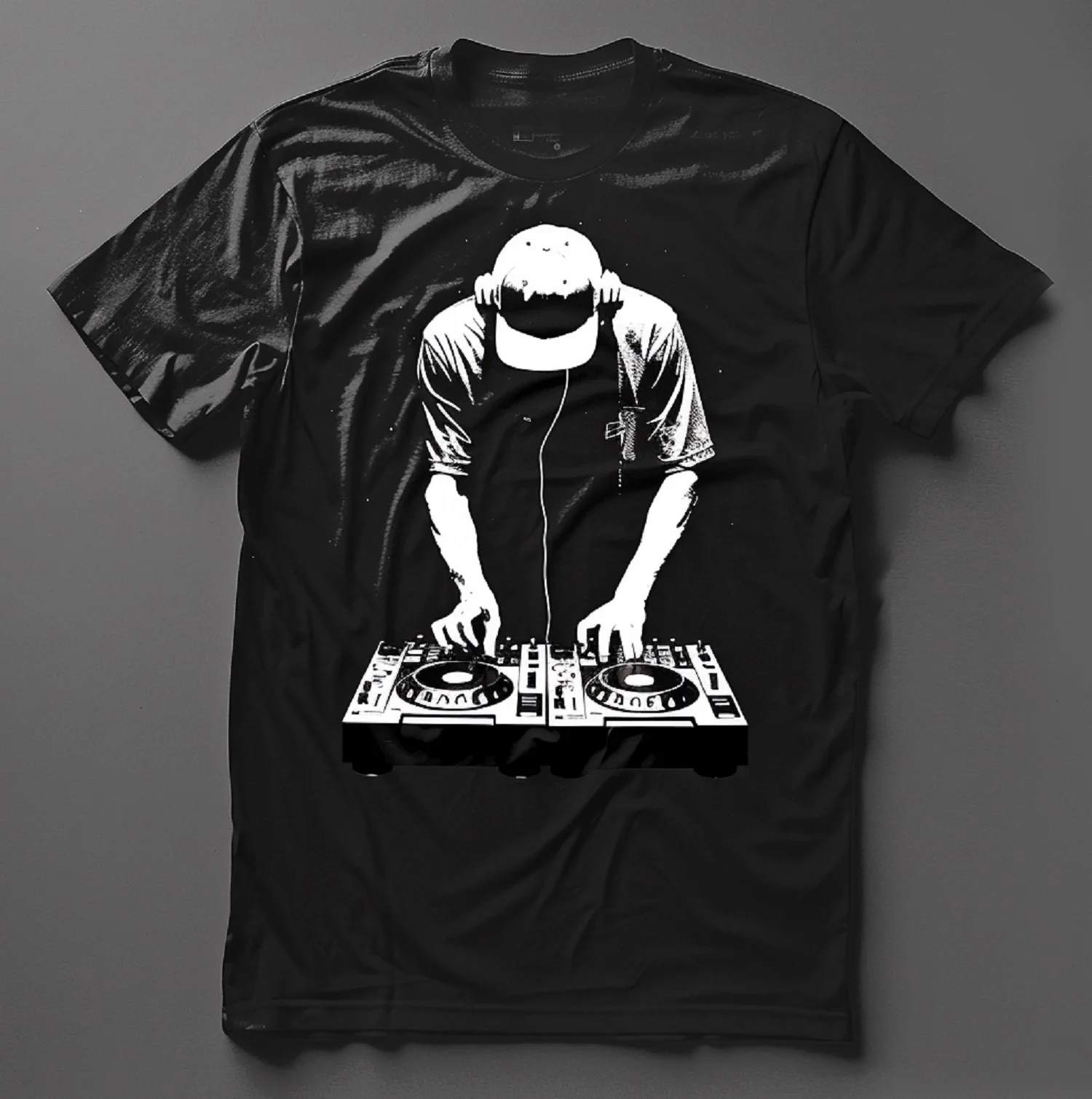 DJ Style T-shirts Spin The Night Away Dance To The Beat of Your Own Drum Unisex Style Shirts for Women Men Clothing Streetwear