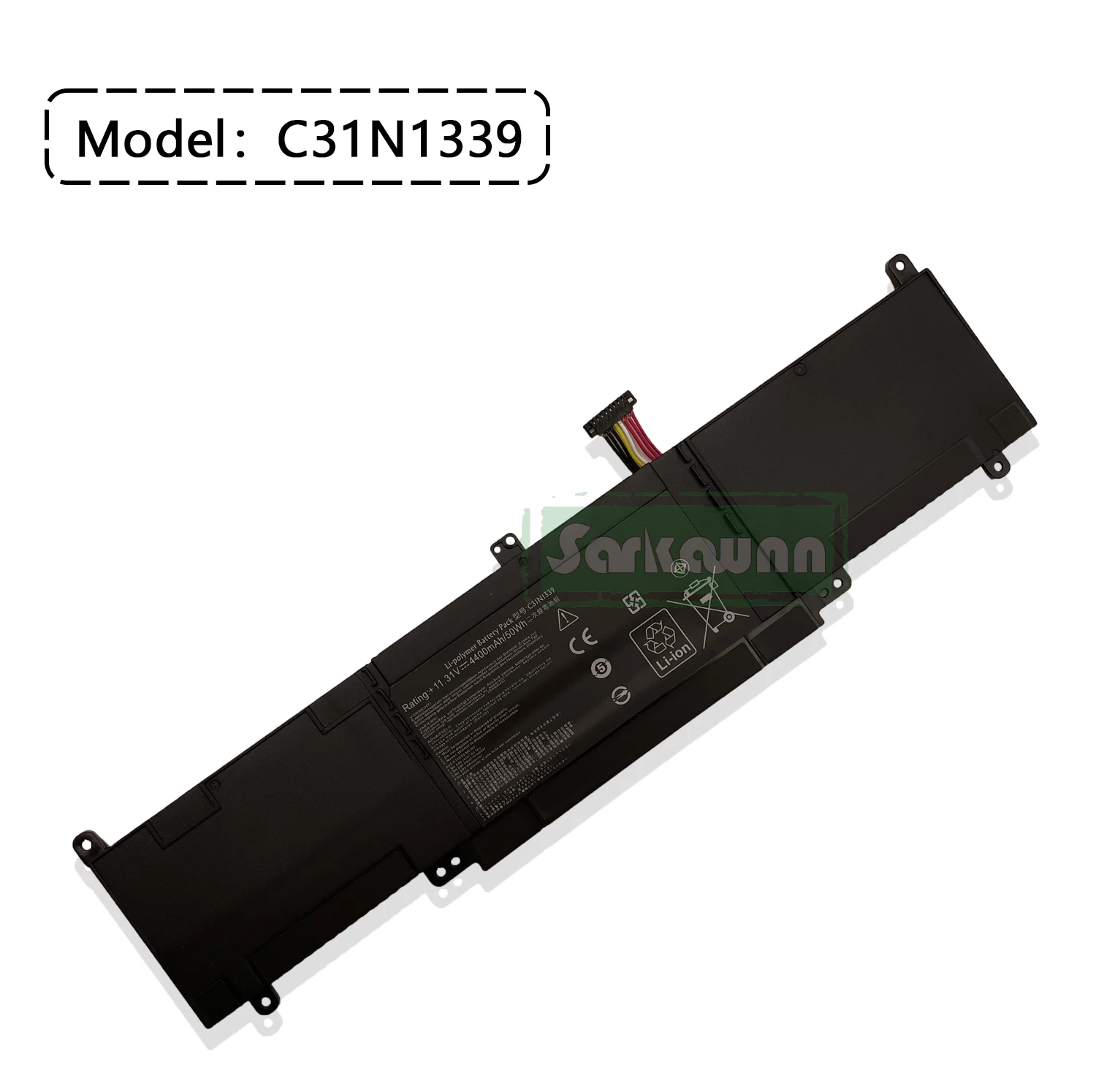 SARKAWNN 3CELLS 11.31V 4400mAh C31N1339 Laptop Battery For ASUS ZenBook UX303 UX303L UX303LA UX303LB UX303LN Series