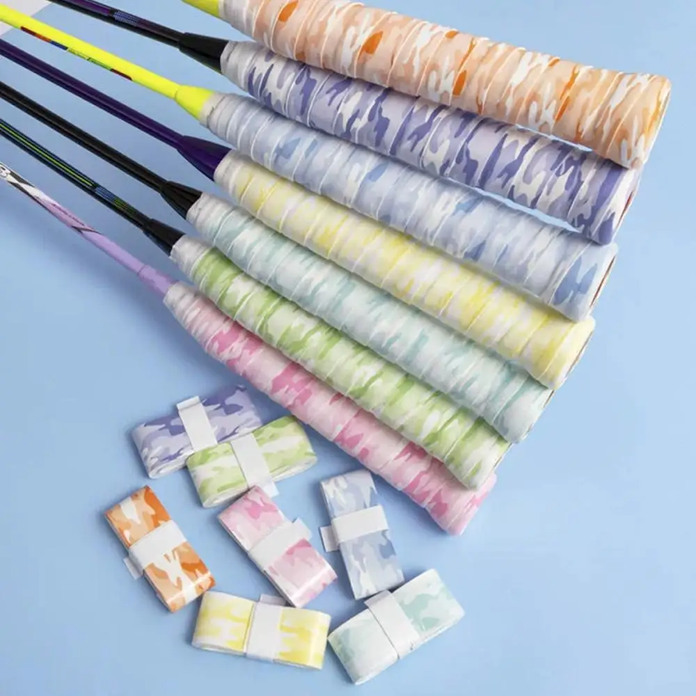 Shock-Absorbing Badminton Racket Tape Wear-resistant Soft Sweat-Absorbent Grip Tape Anti-Slip Handle Wrapping Belt Fishing Rod